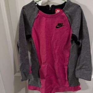 Nike Pink and Gray Long Sleeve / Sweater Dress Sz 5